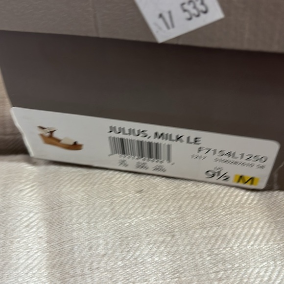 Franco Sarto Womens Julius Leather Open Toe Cork Platform Wedge Sandals,Size 9.5 - Picture 8 of 8